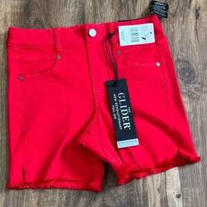 NWT Liverpool Los Angles Lipstick Red Shorts Size 0